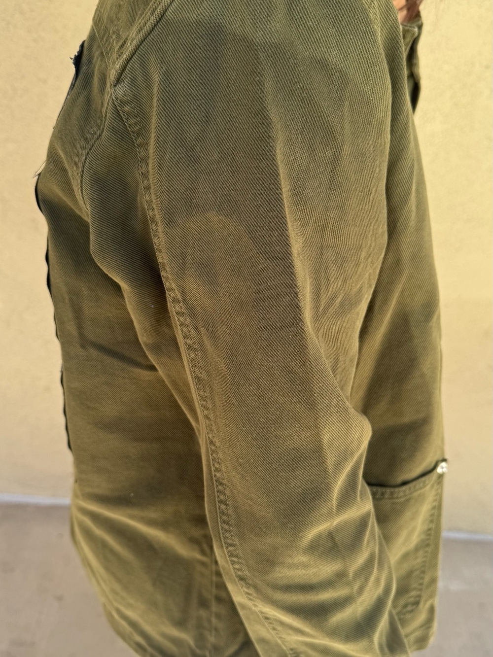 Olive Green Performance Jacket with Sphere Las Vegas Back Patch - Picture 5 of 5